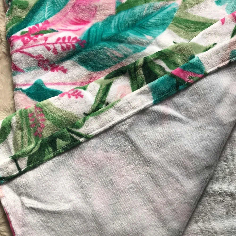 Tropical Bird Parrot Print BEACH Towel